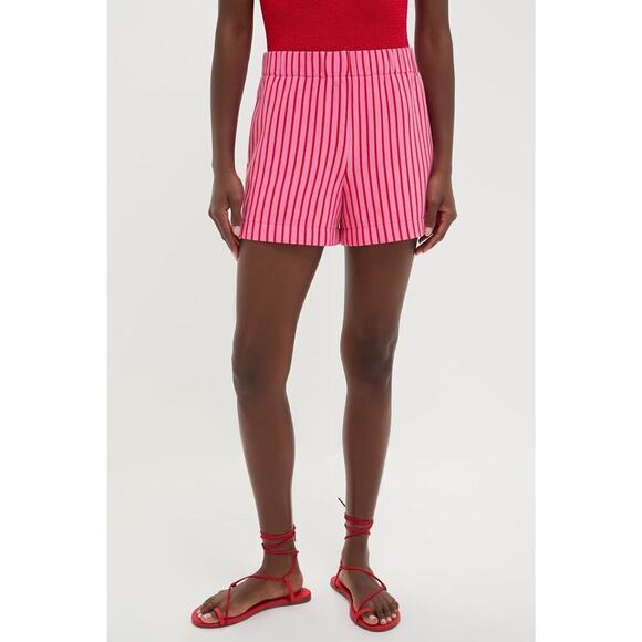 Tuckernuck Pants - TUCKERNUCK Pink and Red Stripe Pique Wyatt Shorts Size XS NWT